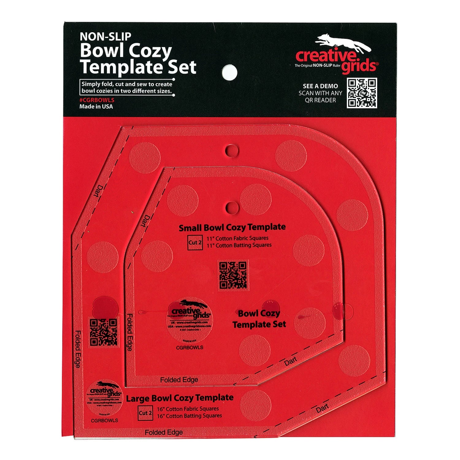 Bowl Cozy Template Set