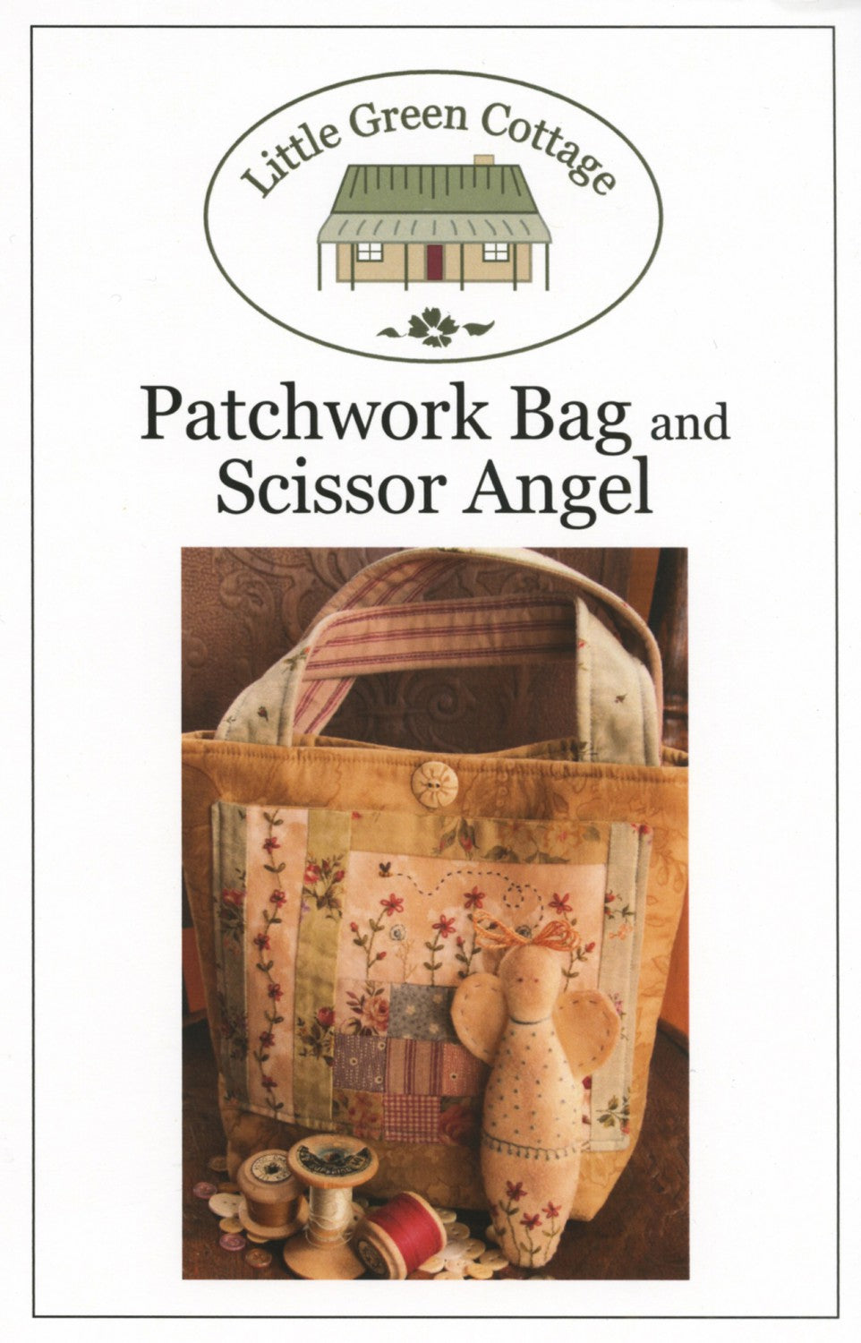 Patchwork Bag and Scissor Angel-0293-2000
