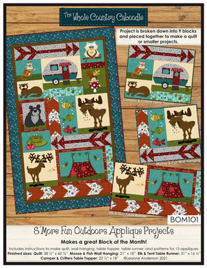 S'More Fun Outdoors Applique Projects